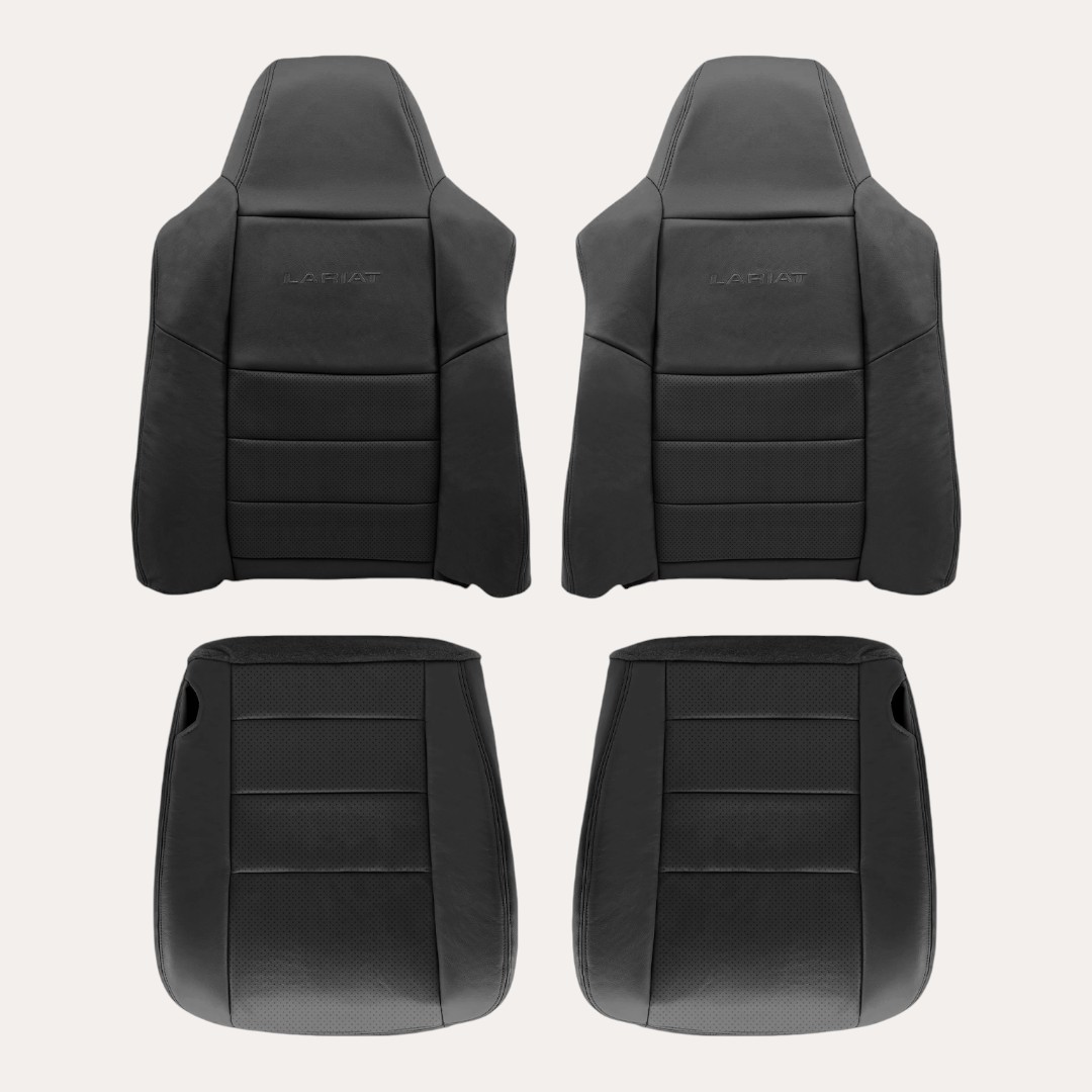 Ford F250 F350 2002-2007 Lariat Crew Cab – Exact Match Replacement Seat Cover (Leather Perforated)