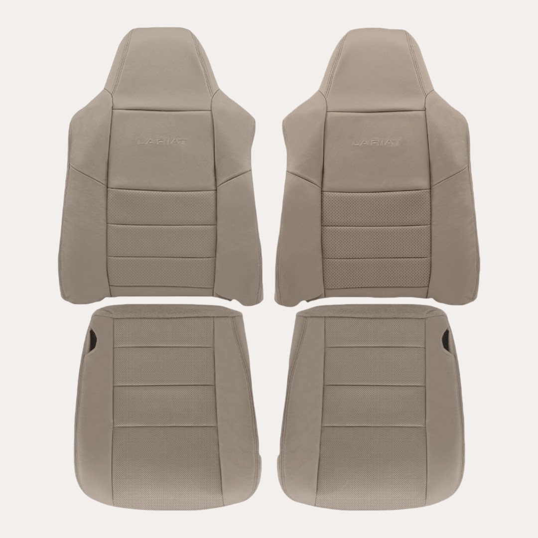 Ford F250 F350 2002-2007 Lariat Crew Cab – Exact Match Replacement Seat Cover (Leather Perforated)