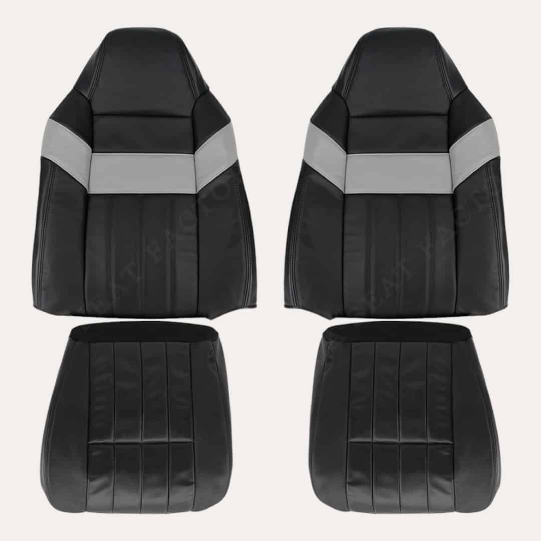 Ford F250 F350 2004-2007 (Harley-Davidson) - Exakt matchande ersättningsöverdrag för säte (perforerat läder)