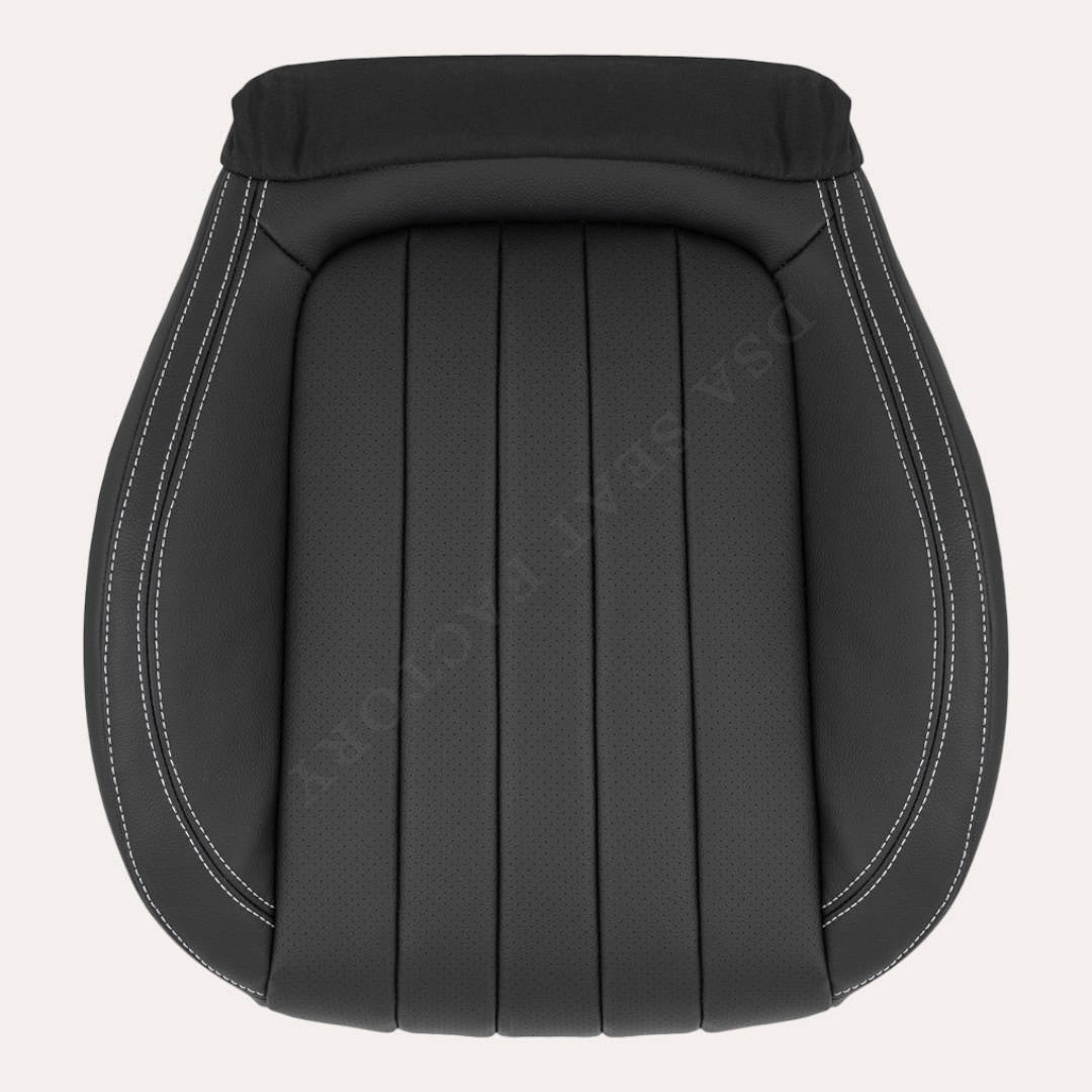 Mercedes Benz E350 2017-2020 - Housse de siège de remplacement (coutures blanches)